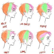 Adding the highlights over top of the color can be done if drawing digitally or using a white correction pen/paints. 60 Images About Anime Hairstyles And Refrences On We Heart It See More About Hairstyles Anime And Hair