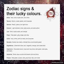 Check out the auspicious colours to wear in 2021, according to your zodiac sign. Zodiac Signs Their Lucky Colours