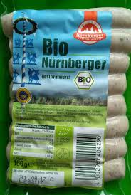 Все о немецких колбасках в идиомах. Bio Nurnberger Rostbratwurst Edeka 160 G