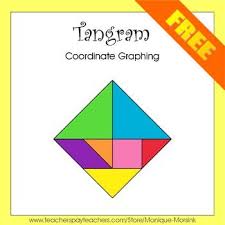 This Free Resource Contains 2 Worksheets With A Grid And Drawing Directions To Create A Tangram Square And 1 Page With 8 P Coordinate Graphing Tangram Graphing