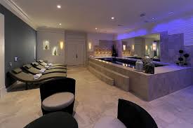 Create A Spa Like Feel In Your Home Add An Endless Pool To Your Basement Www Endlesspools Com Home Spa Room Basement Pool Endless Pool