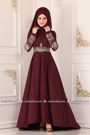 Gold Gupurlu Peplum Abiye 4921ay342 Bordo Fou Zer Pint Pic Hijab Evening Dress Muslim Women Fashion Muslimah Dress