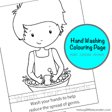 Download and print these hand washing coloring pages for free. Hand Washing Colouring Page Activity For Kids Messy Little Monster