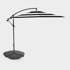 Black And White Striped Cantilever Umbrella Black Stripe 10 Ft Cantilever Outdoor Umbrella Collection V1 Outdoor Umbrella Affordable Outdoor Furniture Umbrella