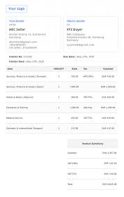 Create your first invoice using free online invoice generator, add your logo and customize your document. Germany Invoice Template Free Invoice Generator