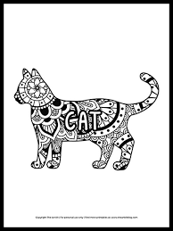 Select from 35429 printable crafts of cartoons, nature, animals, bible and many more. Free Cute Mandala Cat Coloring Page The Art Kit