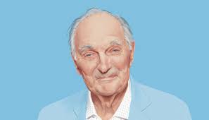 At 86, Alan Alda is still the platonic ideal of “nice dad”: the type of guy  you'd find in a cardigan, reading a copy of the Sunday Times in an  armchair. But