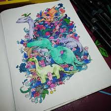 Amazing Colouring Page From The Book Doodle Invasion Which Was Coloured In By Akatsukiimilk With Their Chameleon P Teaching Art Chameleon Color Coloring Pages