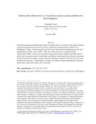 Check spelling or type a new query. Pdf Pathways Out Of Rural Poverty A Case Study In Socio Economic Mobility In The Rural Philippines
