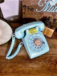 Vintage Rotary Telephone Mid Century Aqua Phone Western Electric Turquoise Mint Blue Vintage Phones Antique Phone Retro Phone