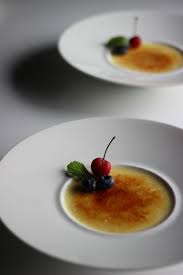 A Chilled Dessert Custard That Is Rich In Flavor And Creamy In Texture With A Crunch Of Caramelized Sugar On Top Yes Pastry School Culinary Caramelized Sugar
