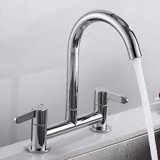 kitchen sink mixer taps 2 hole 1/4 turn