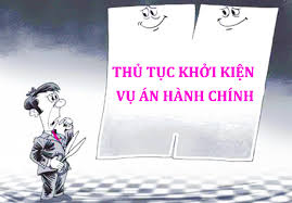 Thủ tục khởi kiện vụ án hành chính 2017