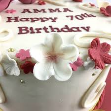 Give him a smile for his birthday, maybe even widen it into a grin! 70th Birthday Cake Tutorial An Elegant Floral Cake Decorated Treats