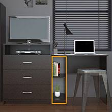 Wall mounted tv stands for flat screens. Amazon Com Ameriwood Home Rebel Media Dresser And Desk Espresso Furniture Decor