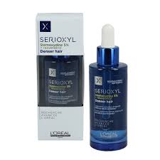 Apply a small amount of l'oréal professionnel serioxyl thicker hair serum evenly to the hair lengths and ends, using your hands. L Oreal Professionnel Serioxyl Thickening Serum For Hair 90ml