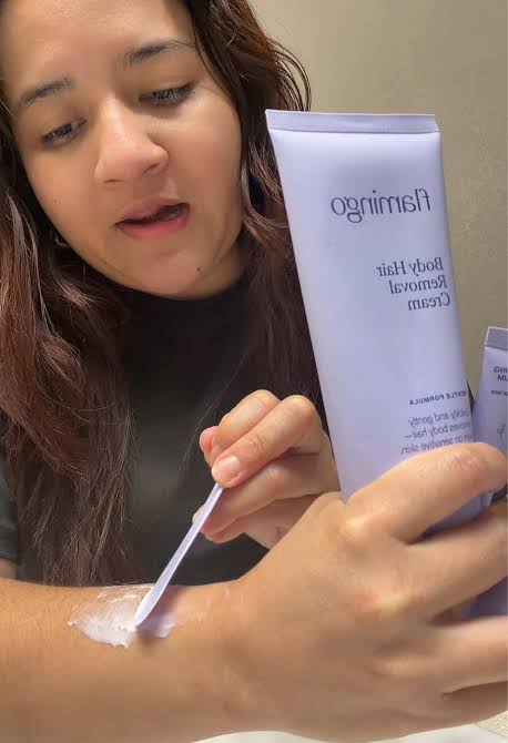 Crema depiladora fácil de aplicar sin mal olor | Flamingo