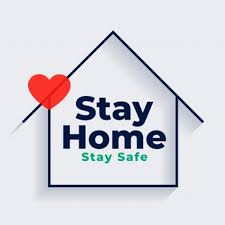 Free Vector Stay Home Stay Safe Message For Virus Protection