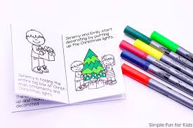 Download Let S Decorate The Christmas Tree Mini Folding Coloring Book Printable Simple Fun For Kids