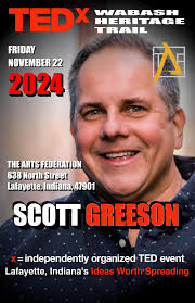 I'll be giving a TEDx talk tonight as a part of the TEDxWabash Heritage  Trail at The Arts Federation