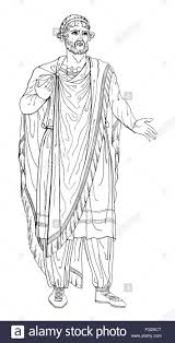 Dacia King Nan Ancient King Of Dacia A Part Of Thrace Line Drawing Stock Photo Ancient Kings Line Drawing Ancient