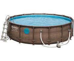 Also included is a safety ladder that can easily be secured in the upward. Bestway Framepool Swim Vista Set O 488 X 122 Cm 56725 Ab 458 99 Preisvergleich Bei Idealo De