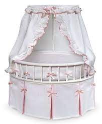 Badger Basket Round Baby Bassinet With Canopy Reviews All Baby Gear Essentials Kids Macy S