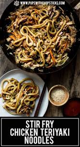 Stir Fry Chicken Teriyaki Noodles Recipe In 2020 Asian Noodle Recipes Teriyaki Noodles Asian Stir Fry Recipe