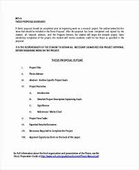 Research Proposal Outline Template Unique 10 Thesis Proposal Outline Templates Pdf Word Research Proposal Research Paper Outline Template Proposal