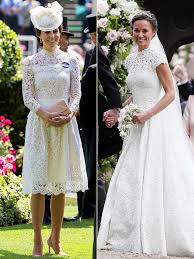 Kate Middleton S Royal Ascot Dress Looks Like Pippa Middleton S Wedding Dress Pippa Middleton Wedding Kate Middleton Style Outfits Pippa Middleton Wedding Dress