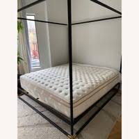 Shop keane wenge canopy bed. Cb2 Frame Black King Canopy Bed Aptdeco
