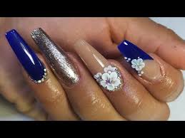 Uñas decoradas con esmaltes uñas bonitas decoradas uñas de gel elegantes uñas esculpidas 45 diseños de arte de uñas bastante rosa » largo peinados. Unas Acrilicas En Color Azul Marino Unas Acrilicas