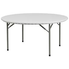 Flash Furniture Round Commercial Home Office Indoor Outdoor Granite Plastic Folding Table 60 Inch White Top G Folding Table Flash Furniture Round Folding Table