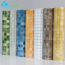 Kitchen Wall Sticker Pvc Mosaic Tile Wallpaper Bathroom Walls Paper Waterproof Stickers Wallp Bathroom Wall Stickers Kitchen Wallpaper Wallpaper Bathroom Walls
