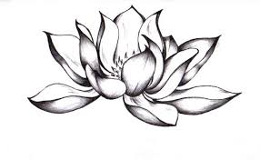 Black And Gray Lotus Flower Tattoos Awesome Black Ink Lotus Flower Tattoo Design By Chelsea Flower Tattoo Drawings Lotus Flower Tattoo Design Picture Tattoos