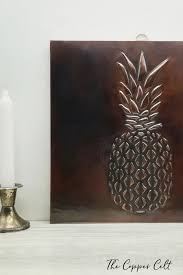Copper walls are the biggest design trend that are about to take over your instagram feed. Pineapple Embossed Copper Wall Art Metal Home Decor The Copper Celt