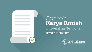 Contoh Karil Ut Ilmu Hukum Eksi4560 Karya Ilmiah Hukum Kurikulum Universitas