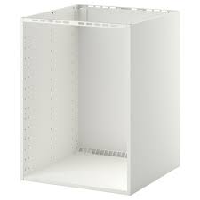 Schmaler unterschrank mit zwei großen auszügen zum verstauen von kochzubehör wie z.b. Metod Unterschrank Fur Einbauofen Spule Weiss 60x60x80 Cm Ikea Osterreich