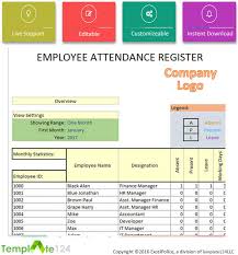 Daily Employee Attendance Sheet In Excel 2019 Template124