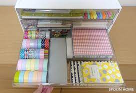 a4サイズの書類や雑誌 郵便物を収納できるニトリのワイド収納 ケース3段 透明な引き出しは白い画用紙で目隠しをすると シンプルインテリアに取り入れやすくなります ワイド収納ケース3段の収納アイデアや活用法を写真付きでブログレポートします 収納 アイデア