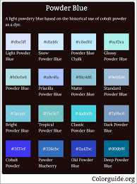 20 Types of Powder Blue - Colorguide.org