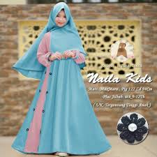 Busana muslim andalan untuk anak. 16170 Naila Syari Kids Ep Baju Muslim Maxi Dress Anak Pakaian Busana Muslim Cewek Terbaru Murah Shopee Indonesia