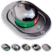 Aqua Signal 24600 Series 24 12v Navigation Light With Tell Tale Indicator Bi Color Hideaway Deck Mount Stainless Steel Walmart Com Walmart Com