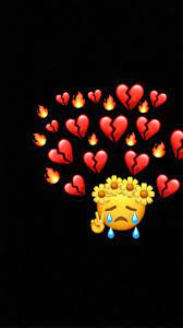 Broken heart was approved as part of unicode 6.0 in 2010 and added to emoji 1.0 in 2015. Emoji Broken Heart Wallpapers Top Free Emoji Broken Heart Backgrounds Wallpaperaccess