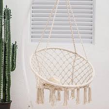 Indoor hanging chairs are usually fixed to a hook on the ceiling of a room. Bedroom Hanging Chair Home Decor Interior Design Ideas