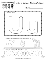 A great tool containing a letter from franklin graham complete with a spiritual impact story as well as shoebox gift suggestions. Letter U Coloring Worksheet Free Kindergarten English Worksheet For Kids