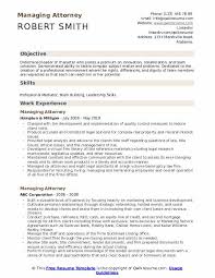 Managing Attorney Resume Samples Qwikresume