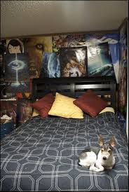 This Bedroom With Tons Of Nerdy Posters And A Cute Dog Community Post The 32 Geekiest Bedrooms Of All Time Nerd Bedroom Geek Bedroom Geeky Bedroom