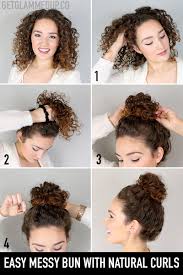 See more ideas about long hair styles, hair, curly hair styles. Video Easy Messy Bun Hairstyle For Natural Curls Gena Marie