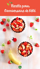 Tartelette Fraise Banane Dessert Bebe 12 Mois Bledina Recette Fraises Et Bananes Tartelettes Fraise Tarte Aux Fraises